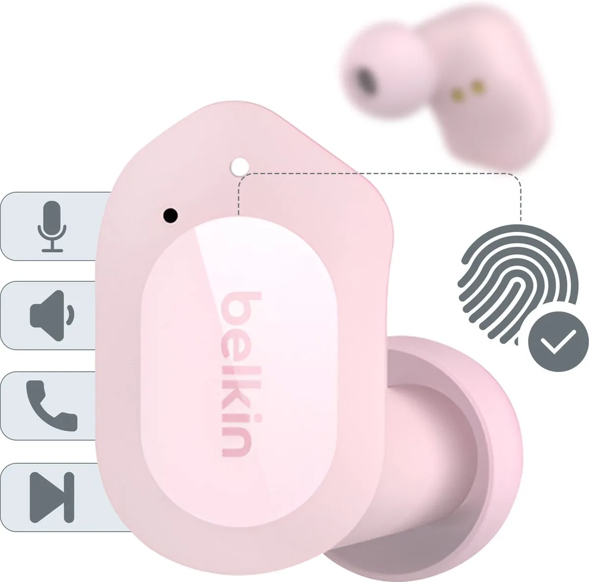 Belkin SOUNDFORM Play AUC005btPK In-ear Bluetooth - Roze