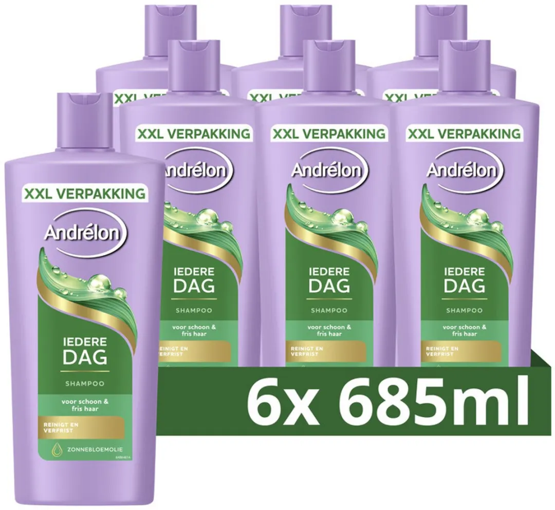 Andrélon Iedere Dag Shampoo 685ml - 6 Stuks