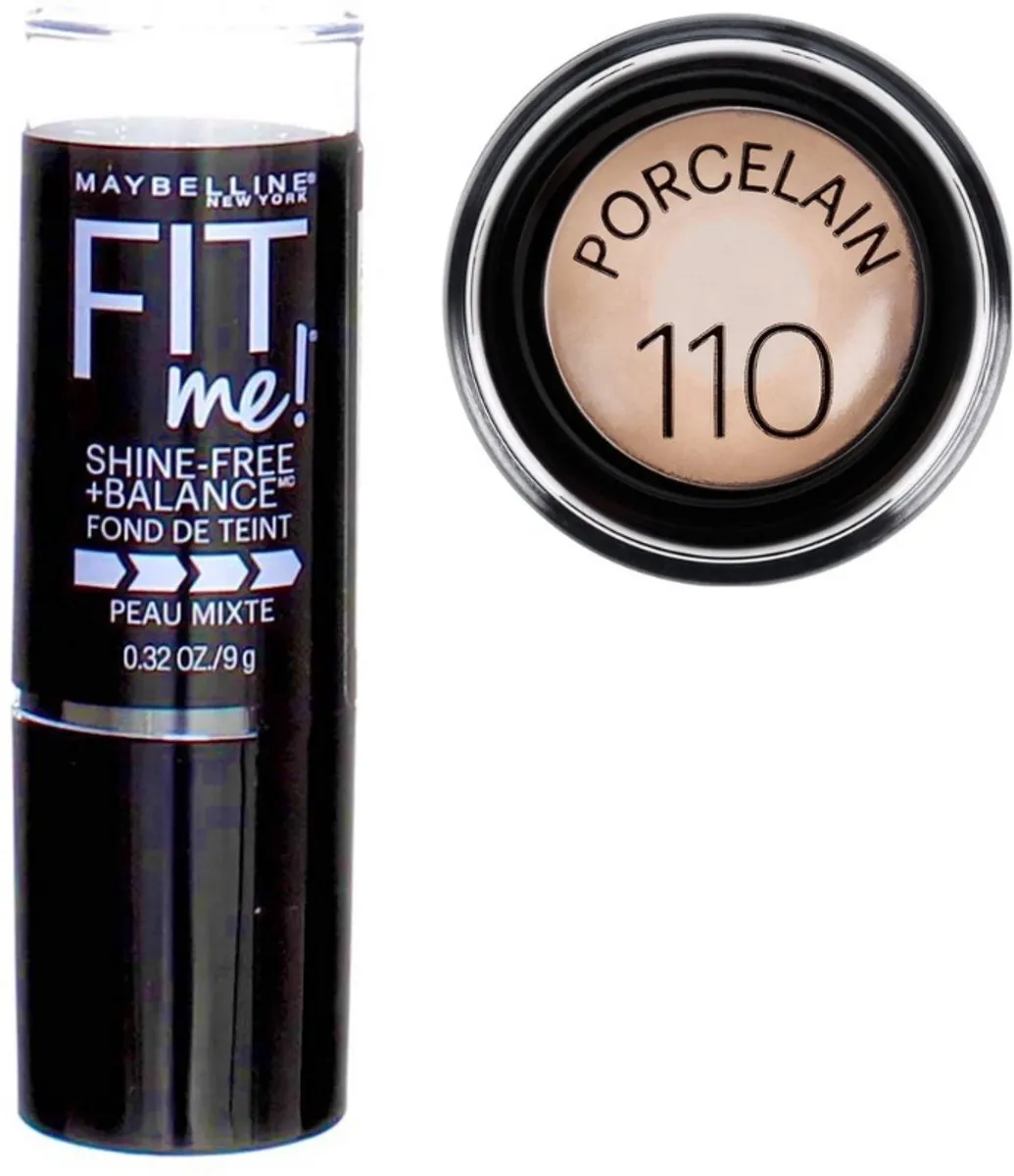 Maybelline Fit Me Shine-Free Balance Foundation Stick -110 Porcelain