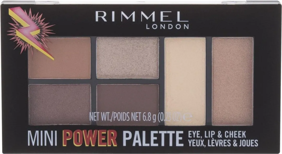 Rimmel London Mini Power Palette Fearless - 6.8g - 6 Stuks