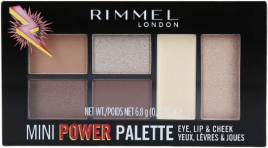 Rimmel London Mini Power Palette Fearless - 6.8g - 6 Stuks