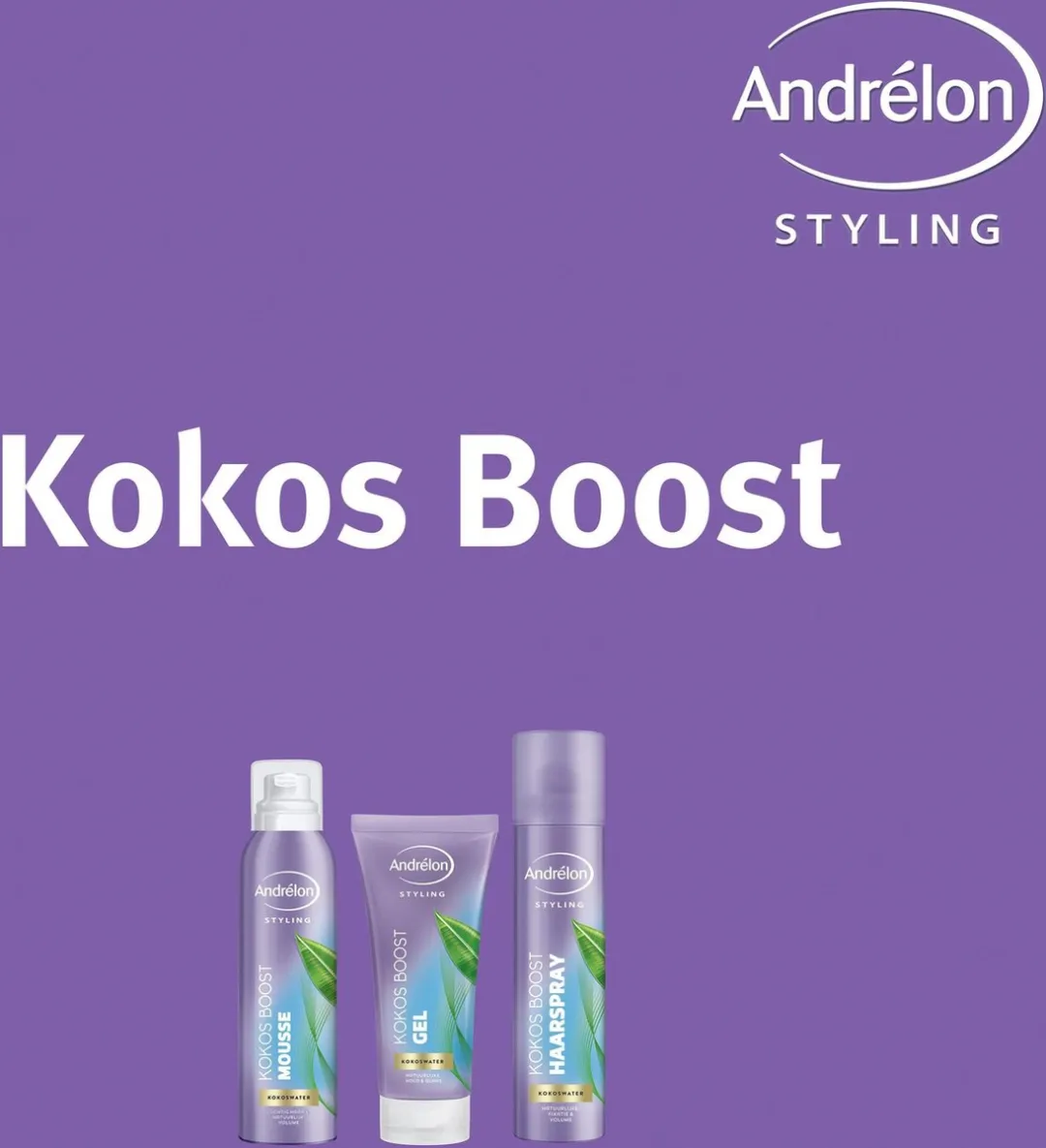 Andrélon Kokos Boost Styling Haarmousse 200ml - 6 Stuks