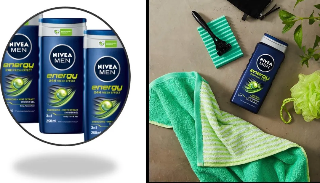 NIVEA MEN Energy Douchegel - 3x250ml - afbeelding 6 van 6