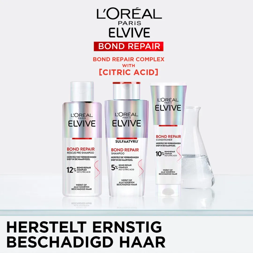 L'Oréal Paris Elvive Bond Repair Shampoo 3x200ml