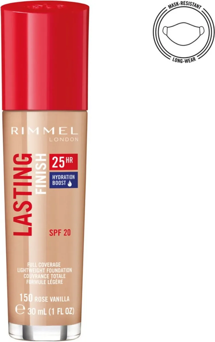 Rimmel London Lasting Finish Foundation 150 Rose Vanilla - 30ml