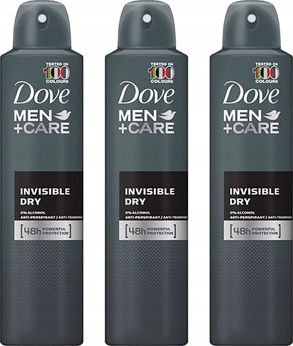 Dove Men+Care Invisible Dry Deospray - 3x150ml