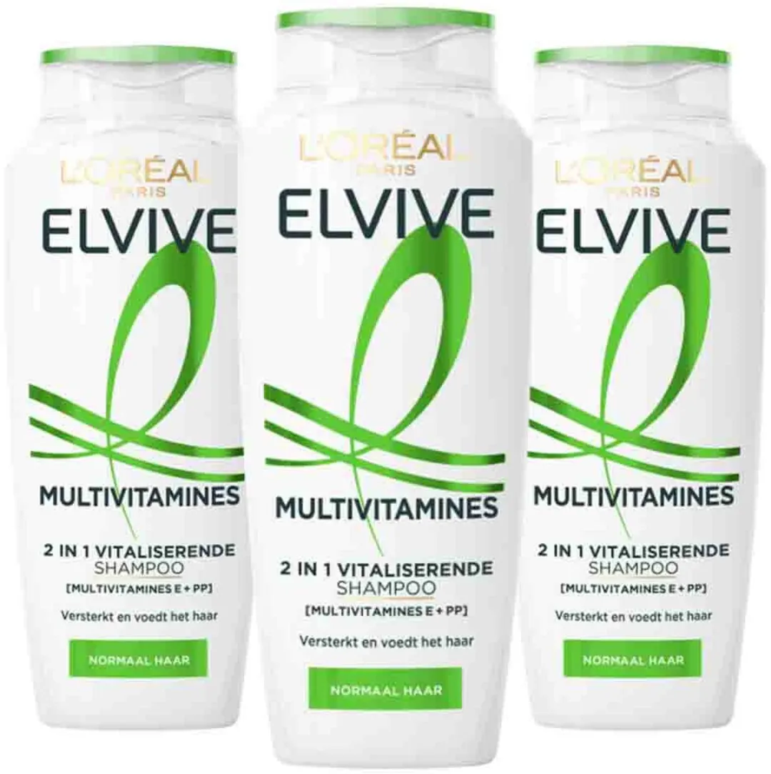 L'Oréal Elvive Multivitamines Shampoo 3x250ml
