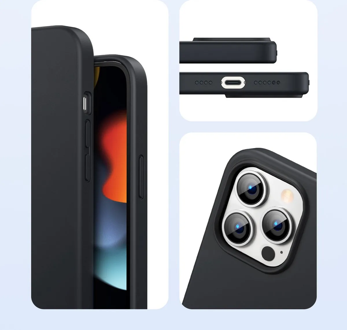 Ugreen Flex Rubber Hoesje iPhone 13 Pro Max 80677 - Zwart - afbeelding 4 van 6