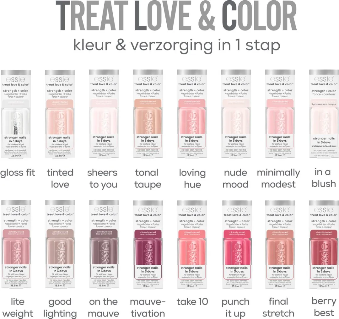essie TREAT LOVE & COLOR 90 On The Mauve Nagelverharder 14ml - afbeelding 6 van 6