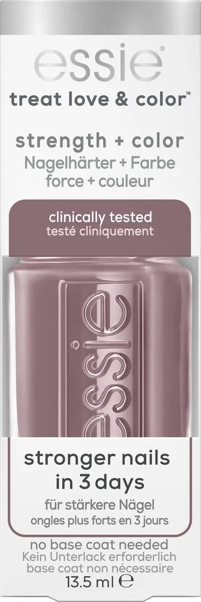 essie - TREAT LOVE & COLOR™ - 90 on the mauve - grijs - nagelverharder met calcium & camellia-extract - 13,5 ml