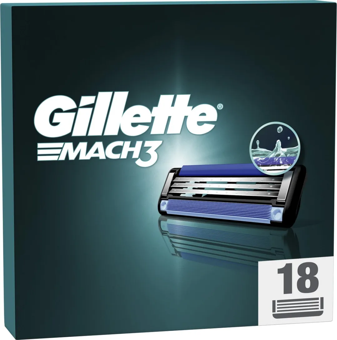 Gillette Mach 3 Scheermesjes 18 Stuks