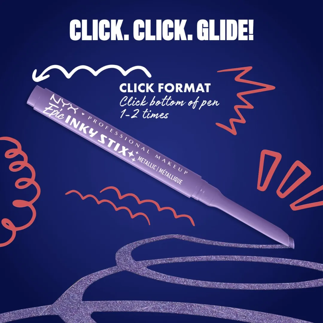 NYX Professional Makeup Epic Inky Stix Eyeliner Violet Volt - afbeelding 6 van 6