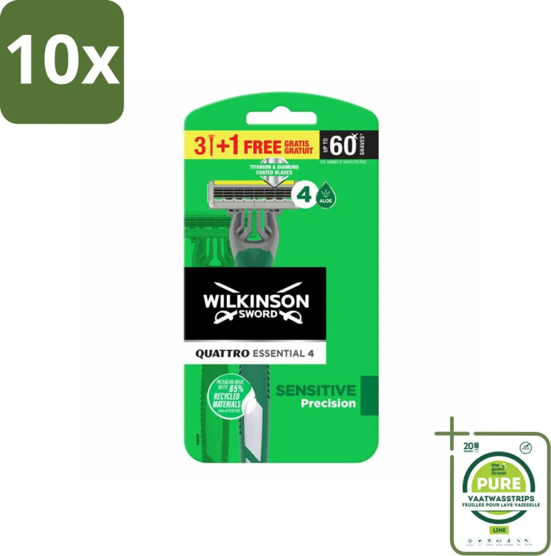 Wilkinson Quattro Essential Wegwerpscheermesjes 4 Stuks