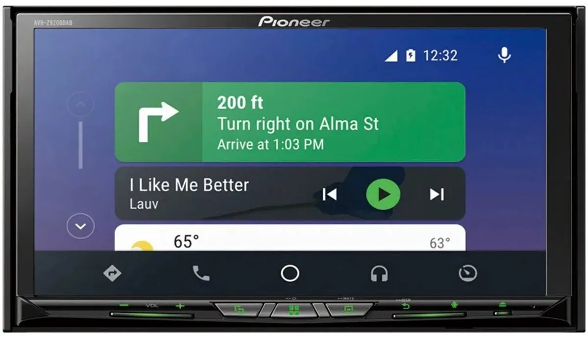 Pioneer AVH-Z9200DAB Autoradio Dubbel din - 4x50W - Zwart