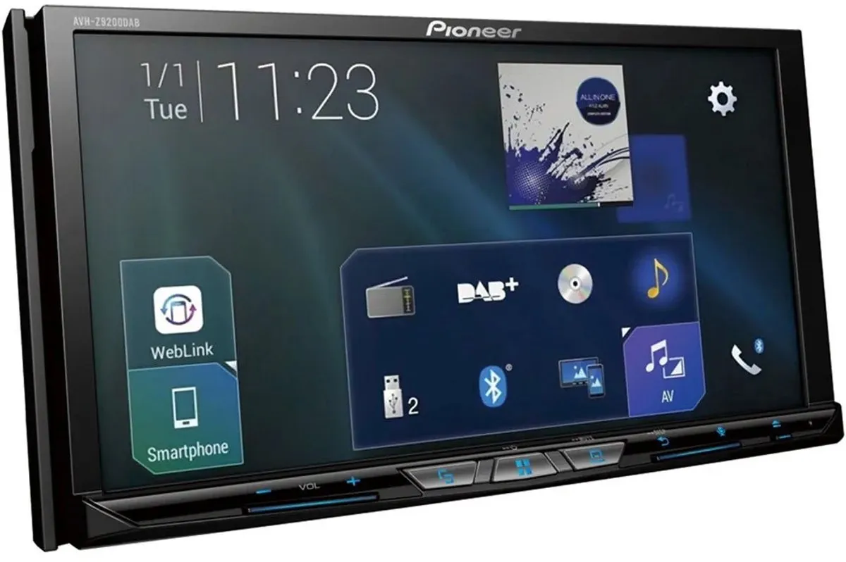 Pioneer AVH-Z9200DAB Autoradio Dubbel din - 4x50W - Zwart
