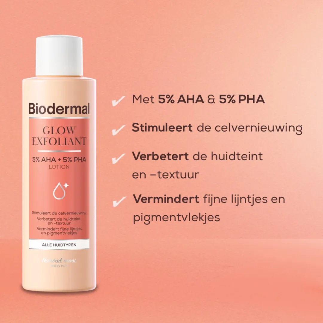 Biodermal Glow Exfoliant Lotion 150ml - Parfumvrij