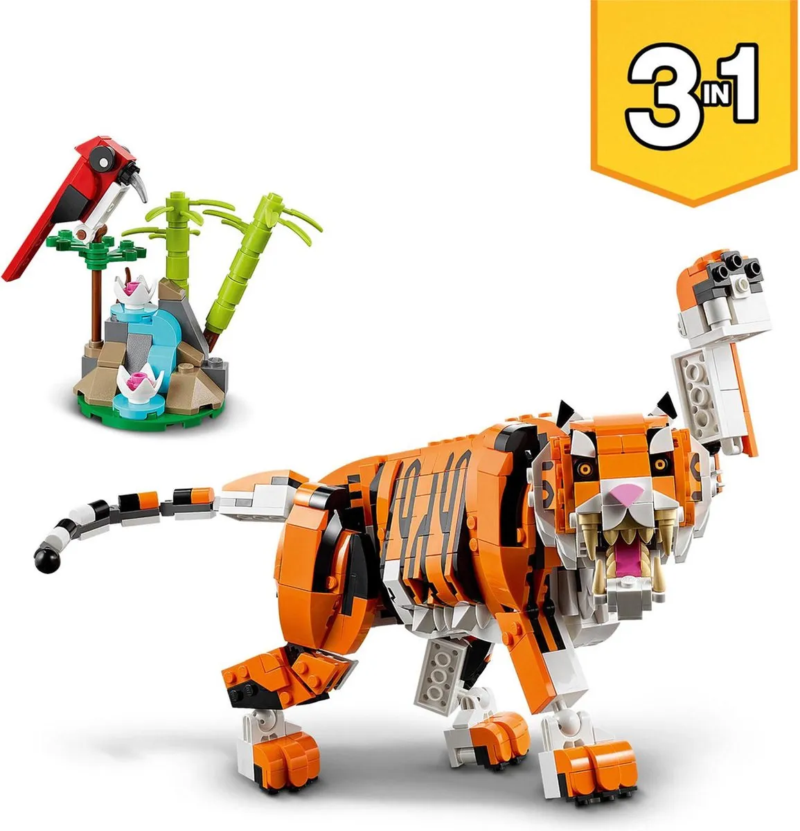 LEGO Creator 3-in-1 Grote Tijger 31129 - 755 Stukken
