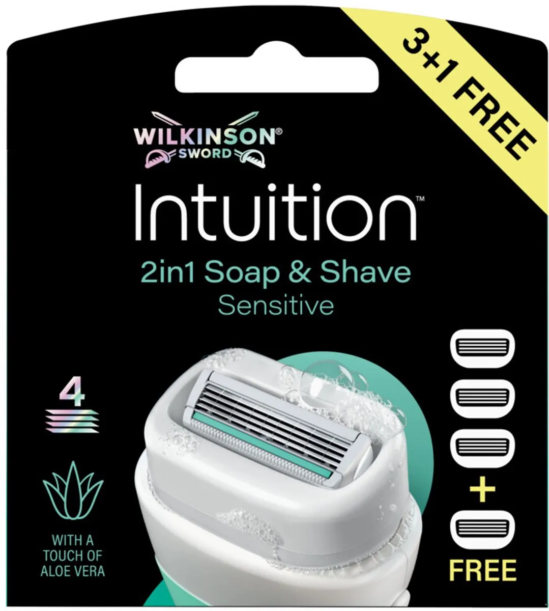 Wilkinson Intuition 2in1 Navulmesjes - 12 Stuks (3x4) - afbeelding 6 van 6