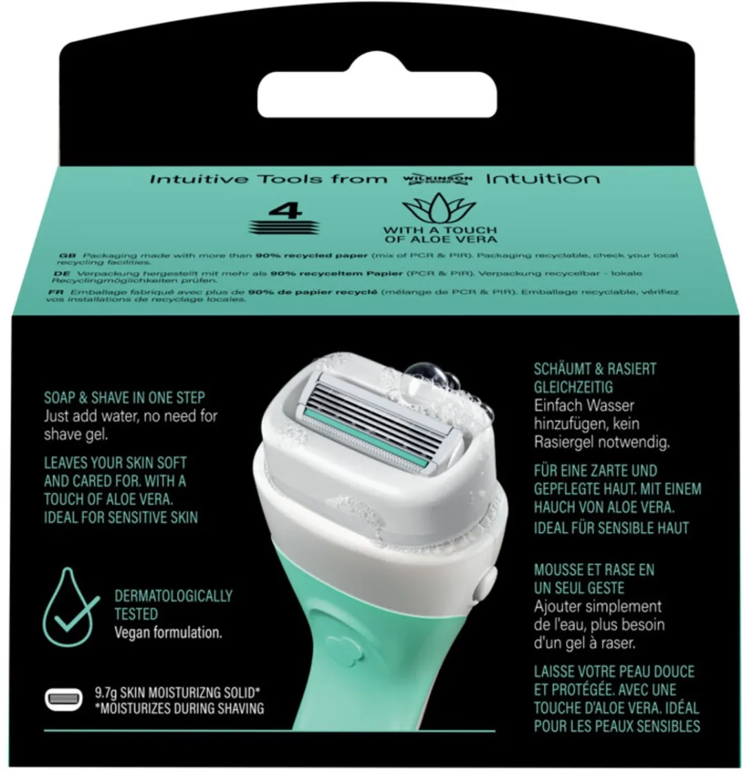 Wilkinson Intuition 2in1 Navulmesjes - 12 Stuks (3x4)