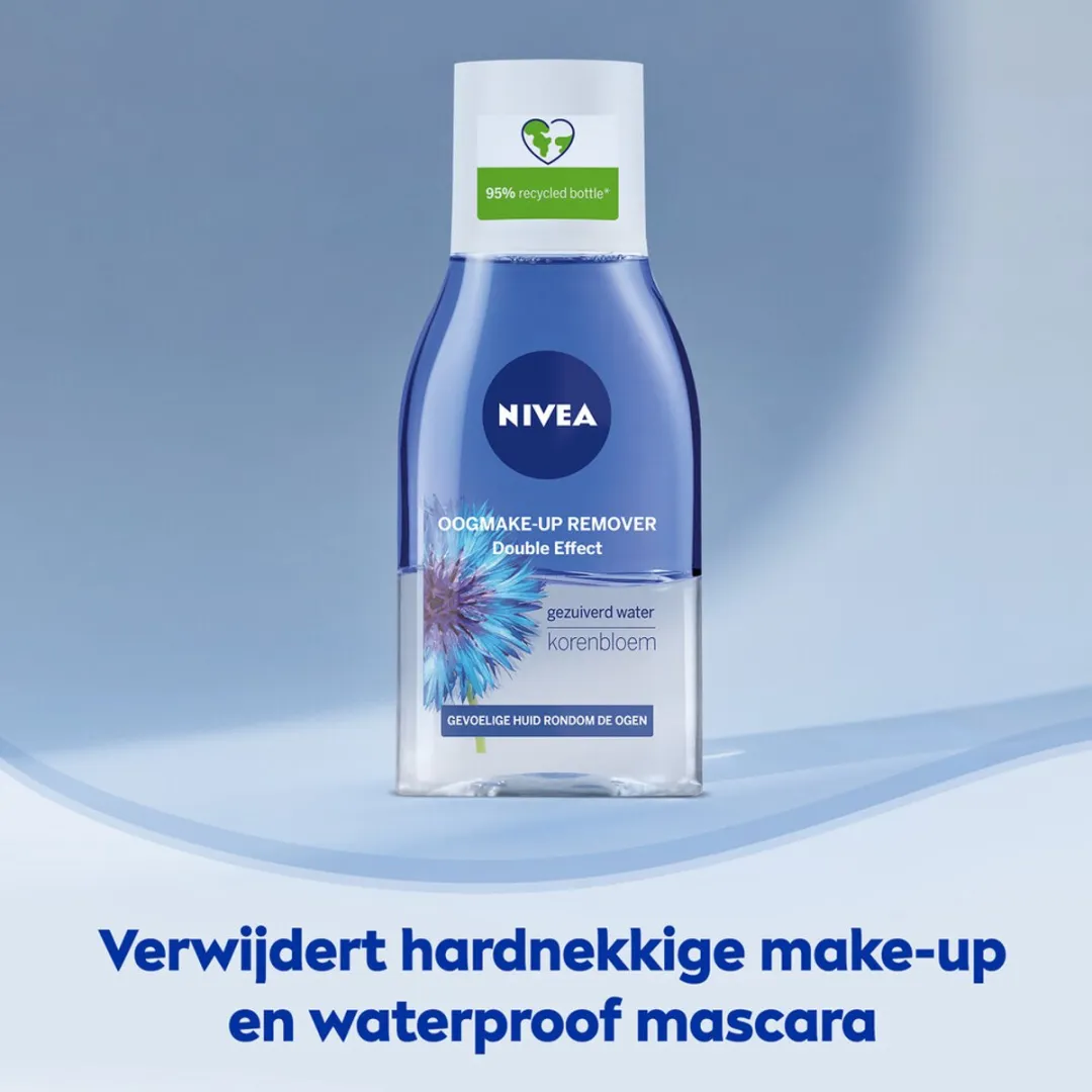 NIVEA Double Effect Oogmake-up Remover 250ml - 2 Stuks