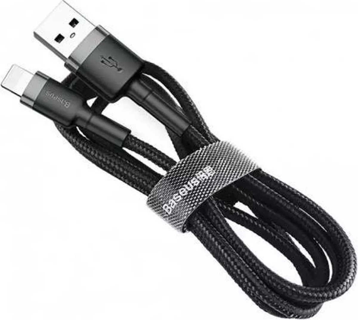 Baseus Cafule USB naar Lightning Kabel 3m - 3A - Zwart/Grijs
