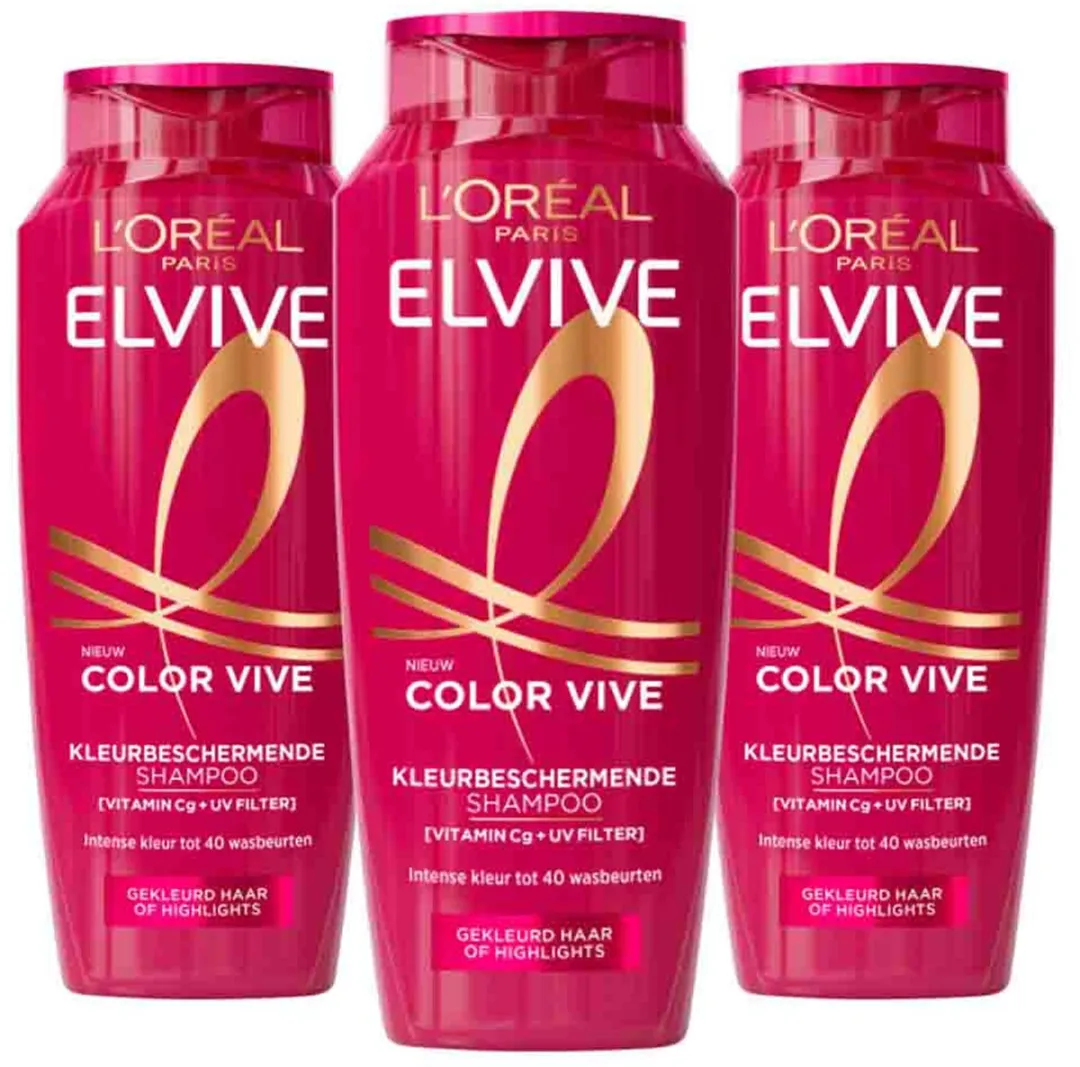 L'Oréal Elvive Color Vive Shampoo 3x250ml
