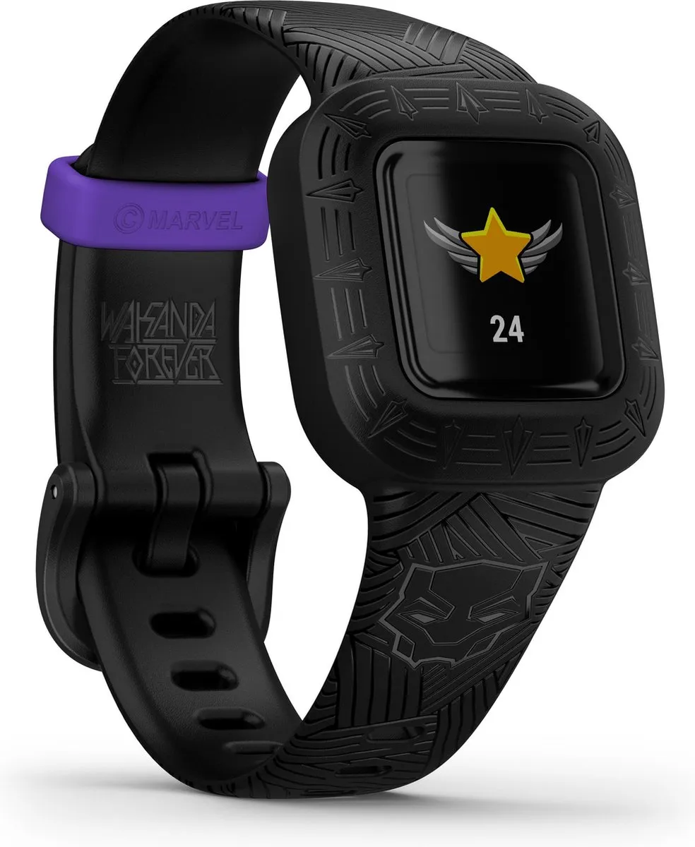 Garmin Vivofit Junior 3 Activity Tracker - Black Panther - afbeelding 3 van 6