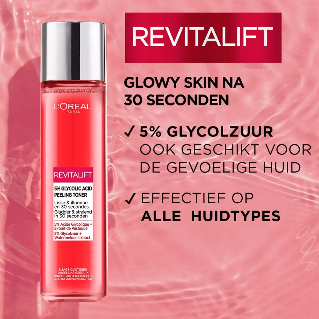 L'Oréal Paris Revitalift 5% Glycolzuur Toner 180ml