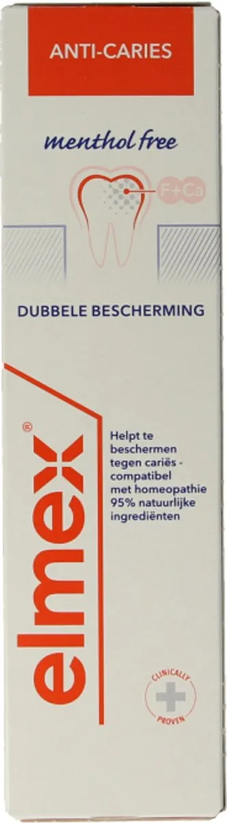 Elmex Anti-Cariës Tandpasta 75ml - Mentholvrij