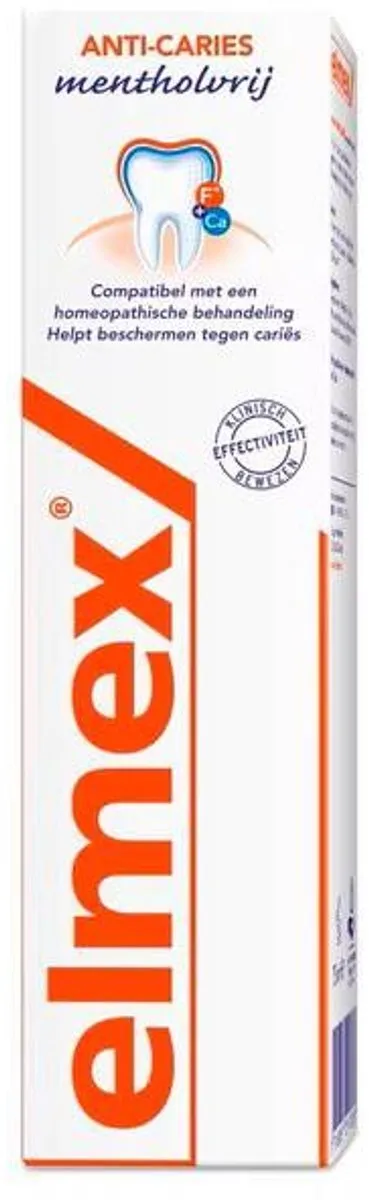 Elmex Anti-Cariës Tandpasta 75ml - Mentholvrij