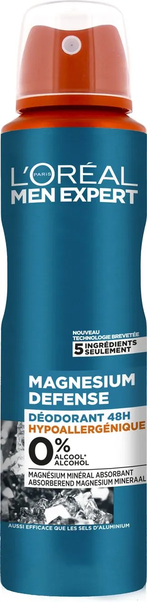 L'Oréal Paris Men Expert Magnesium Defense Deo 48H Spray 150ml