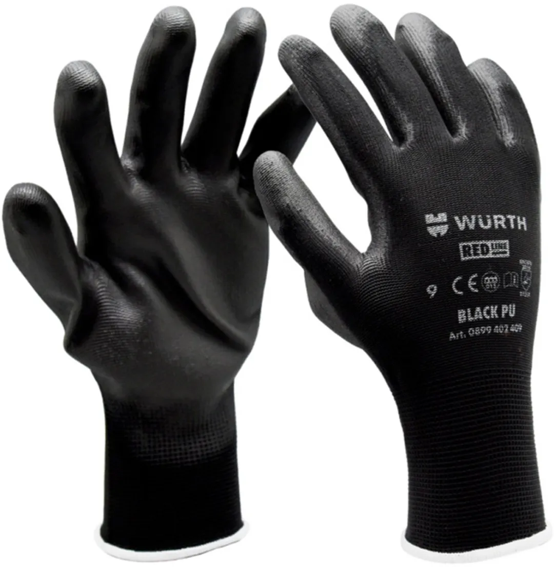 Würth Montagehandschoenen Black PU