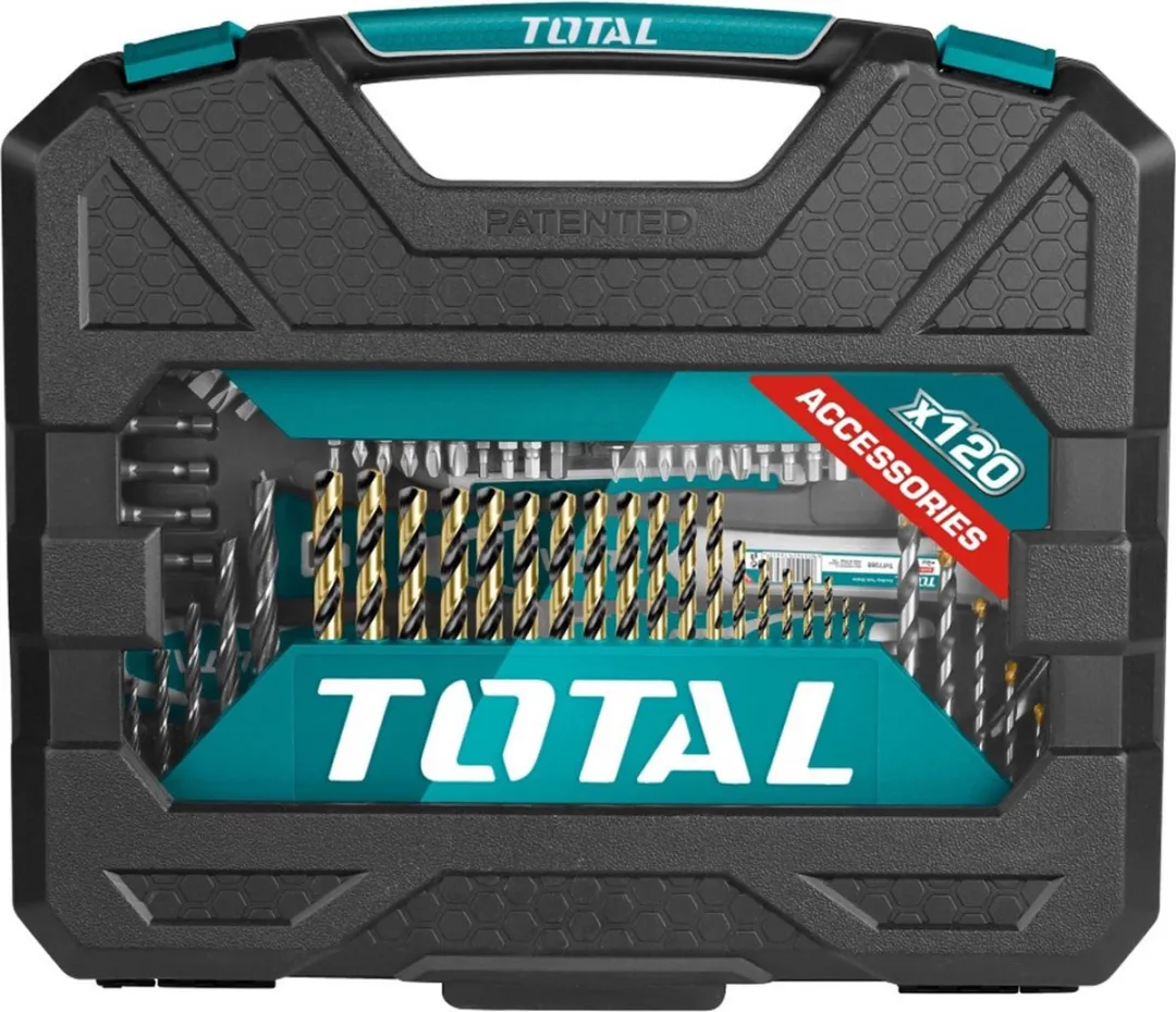 Total THKTAC01120 Gereedschapset - 120 Stuks - Groen/Zwart