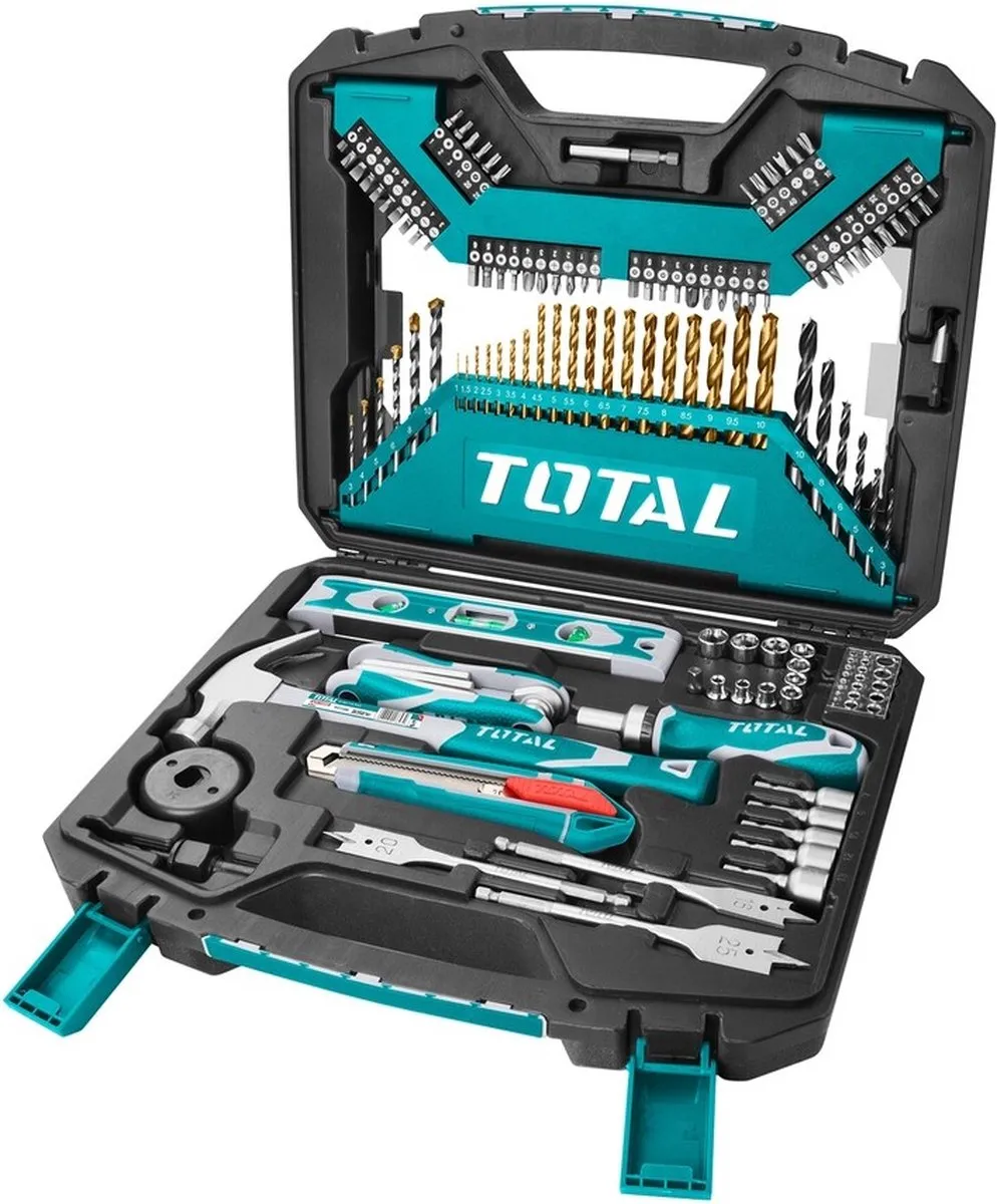 Total THKTAC01120 Gereedschapset - 120 Stuks - Groen/Zwart