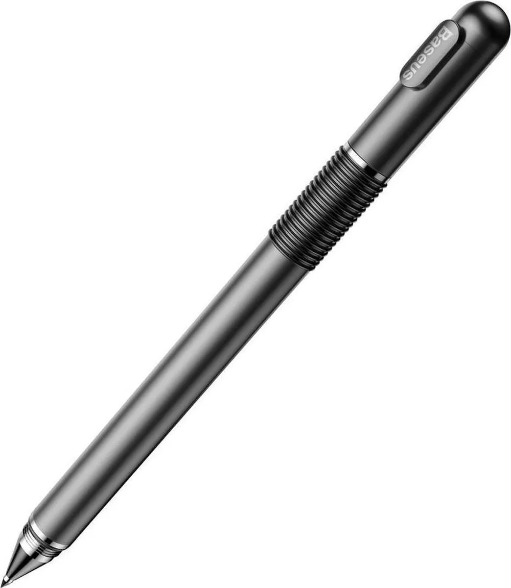 Baseus 2-in-1 Capacitieve Touchscreen Styluspen - Zilver