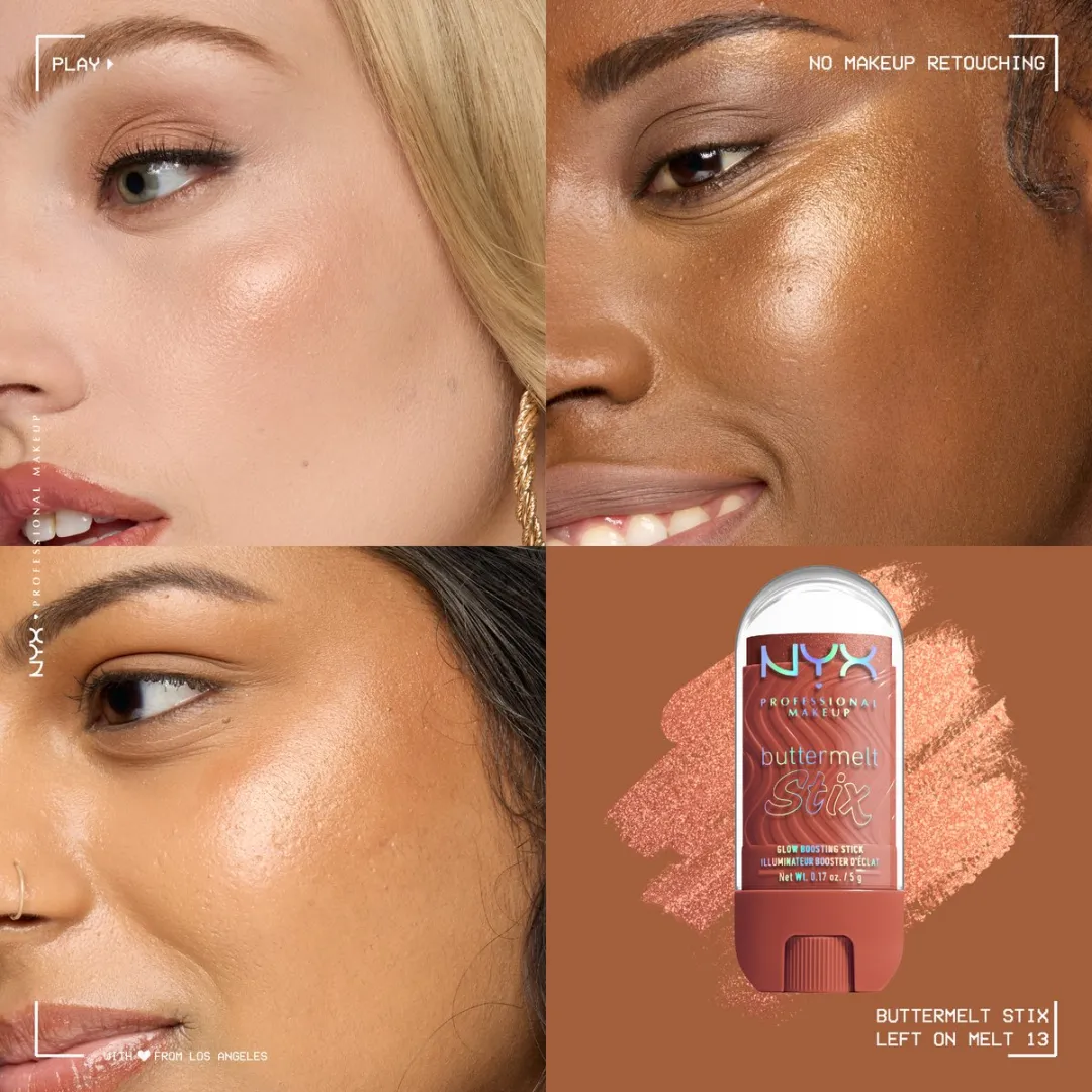 NYX Professional Makeup Buttermelt Highlighter Stix LEFT ON MELT - 5g