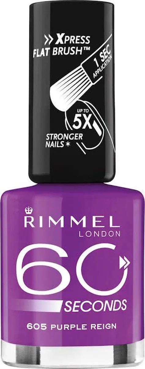 Rimmel London 60 Seconds Nagellak 605 Purple Reign