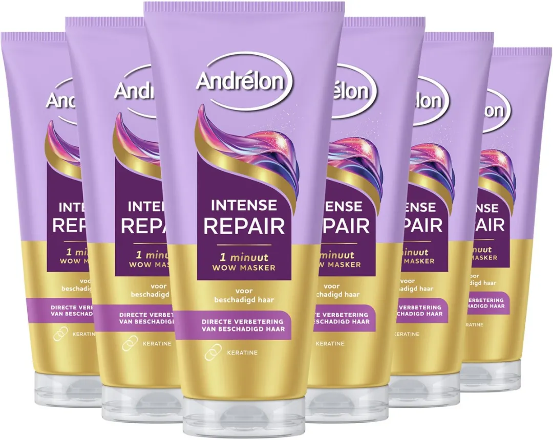 Andrélon 1 Minuut Haarmasker Intense Repair - 6x180ml