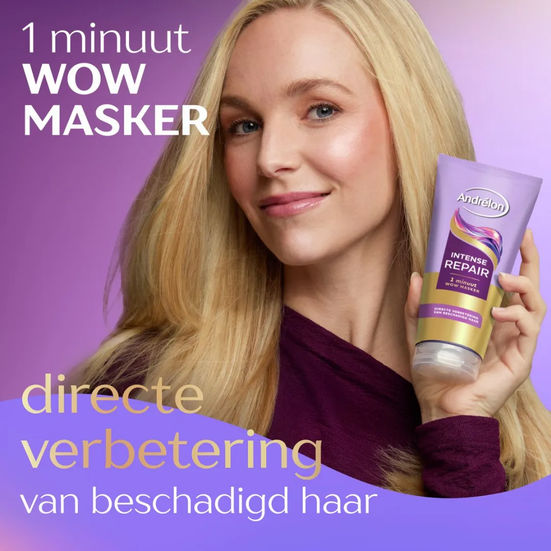 Andrélon 1 Minuut Haarmasker Intense Repair - 6x180ml
