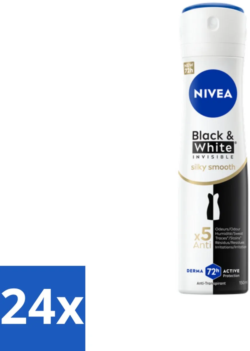 NIVEA Deodorant Spray Black & White Silky Smooth 150ml