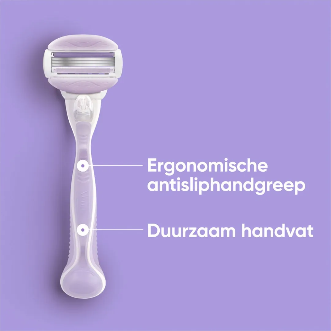 Gillette Venus ComfortGlide Breeze Scheermesjes 3-delig - 8 Stuks - Paars
