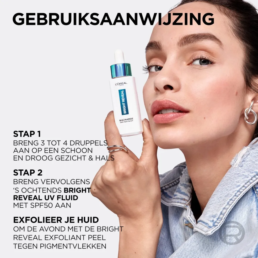 L'Oréal Paris Bright Reveal Serum & UV Fluid - 80ml (2x40ml)