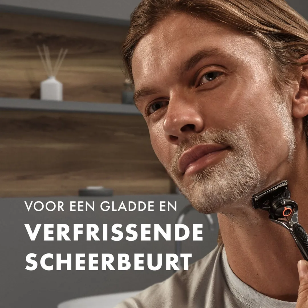 Gillette Fusion Scheergel Amandelolie 200ml - 2 Stuks