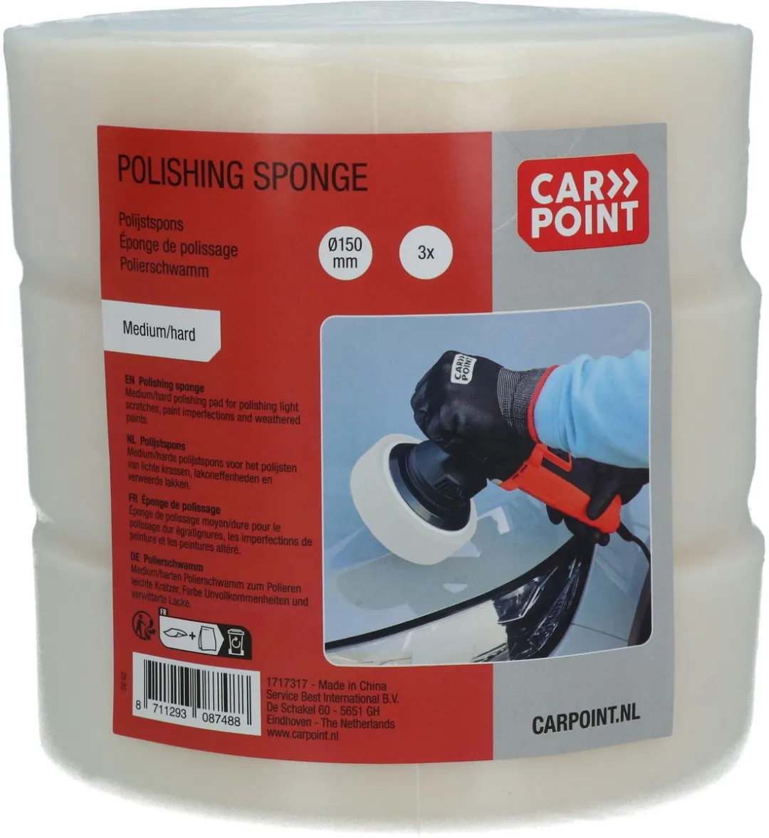 Carpoint Polijstspons Medium 15cm