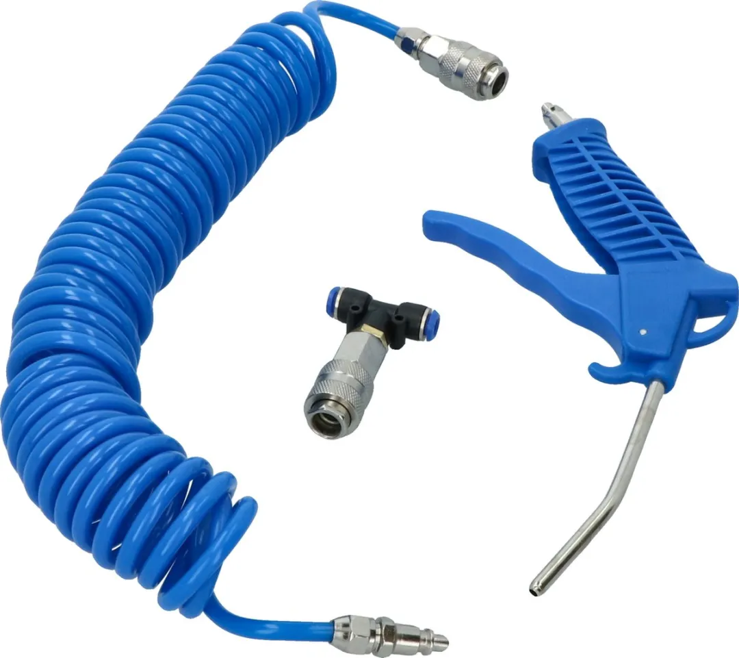 Carpoint Blaaspistool Set - 5m Blauwe Slang