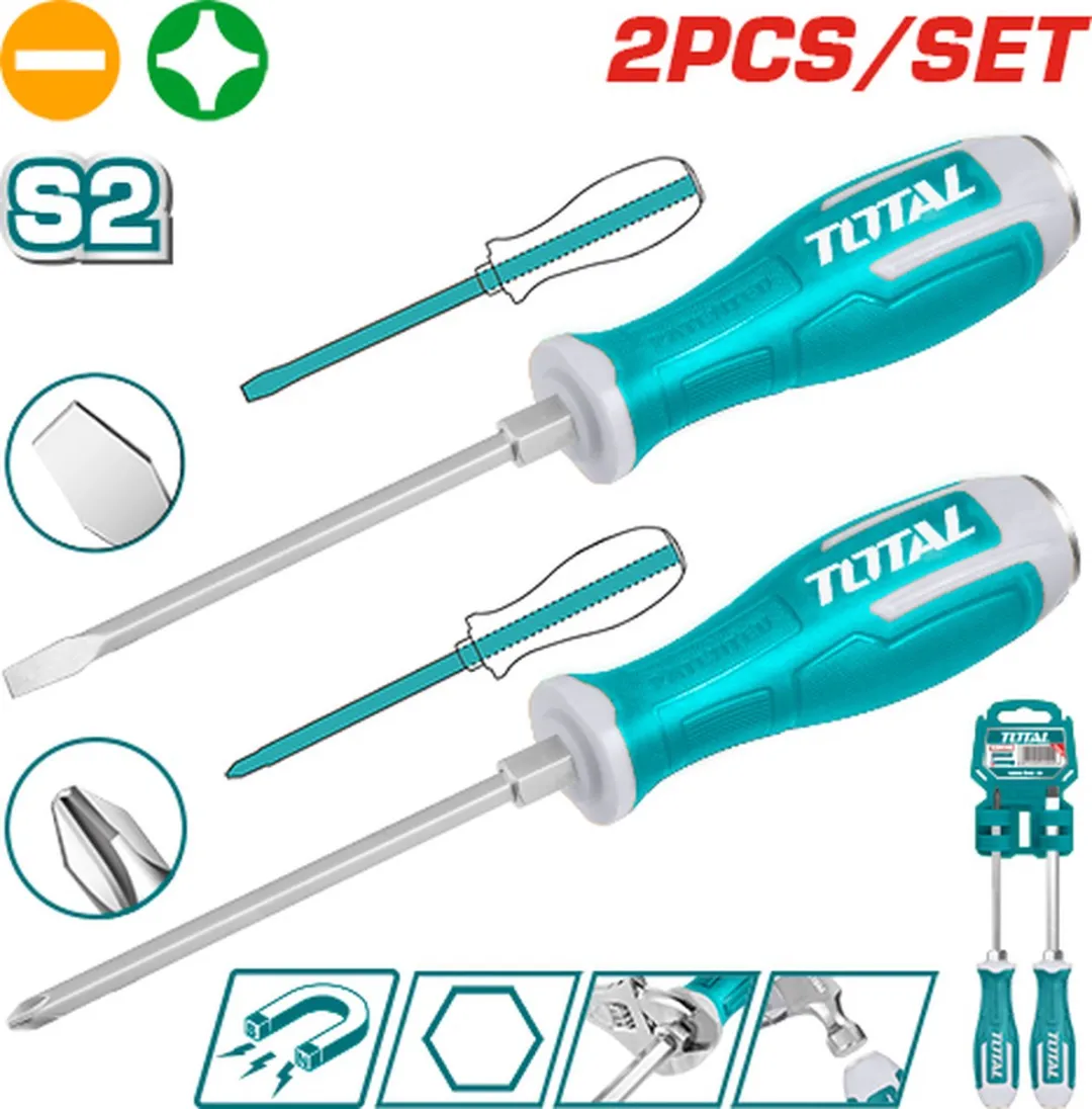 Total 2-delige Schroevendraaierset