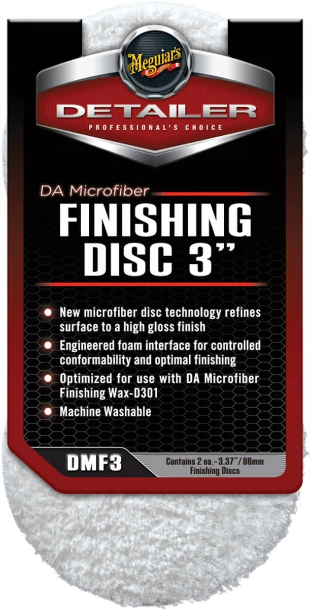 Meguiars Professional DA Microfiber Finishing Disc Pad 80mm - 2 Stuks