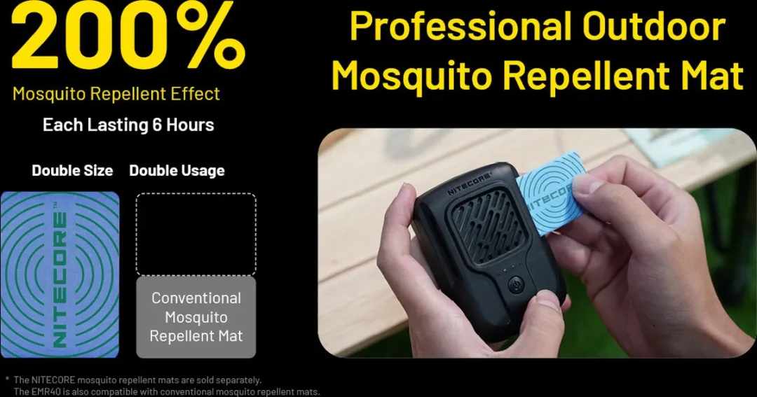 Nitecore EMR40 Muggenverjager - Oscillerend - afbeelding 6 van 6