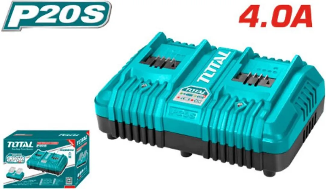 Total Snellader Twinport Li-ion 20V