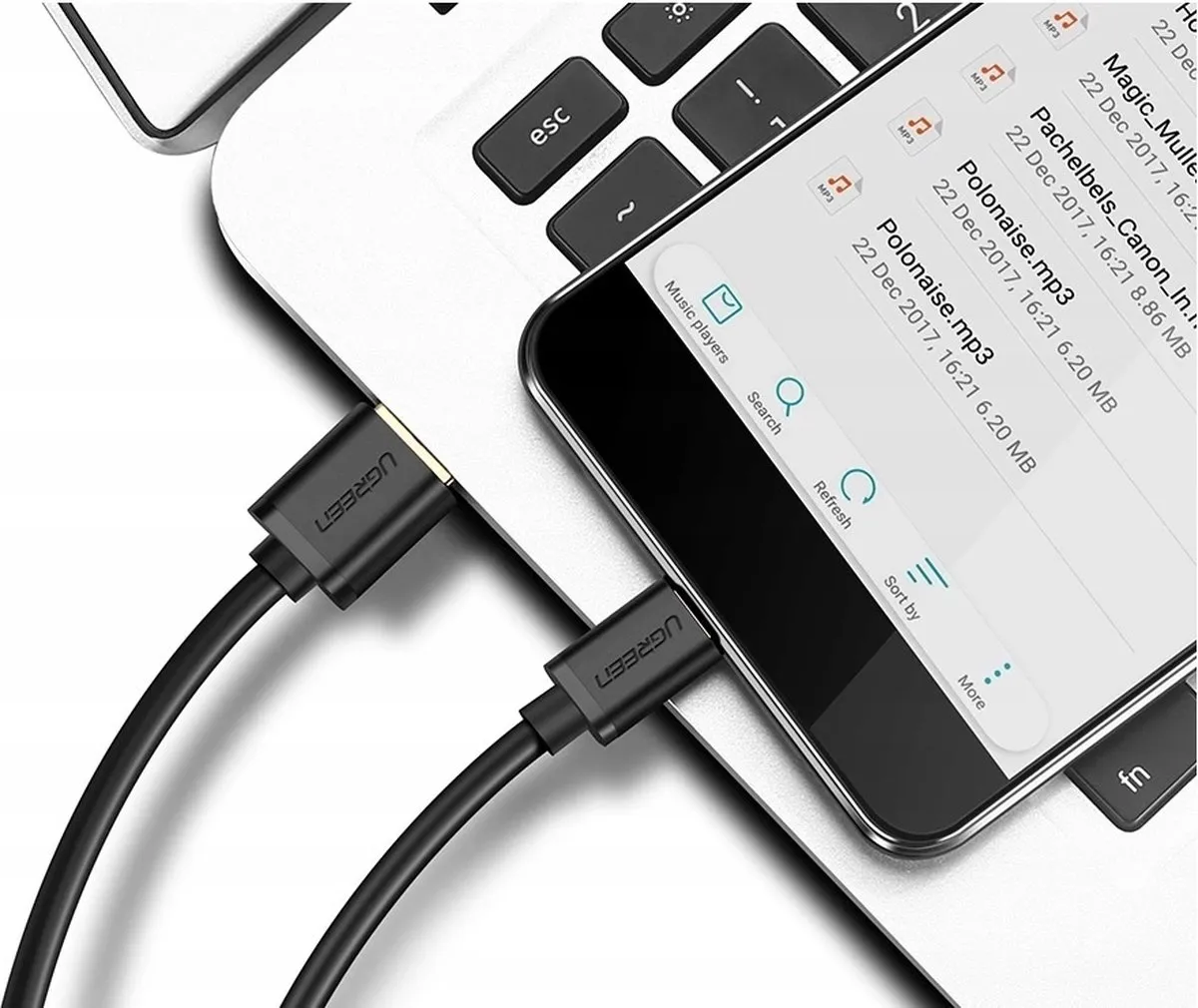 UGREEN 20882 USB naar USB-C Kabel 1m - Zwart